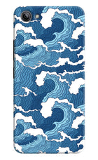 Blue Waves Vivo Y81i Hard Case Back Cover by Casekaro