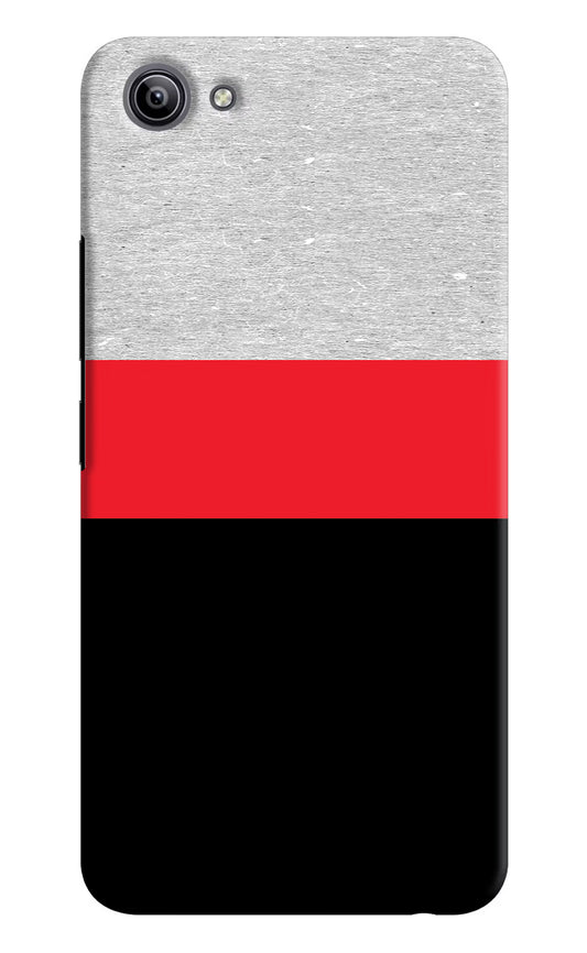 Tri Color Pattern Vivo Y81i Hard Case Back Cover by Casekaro