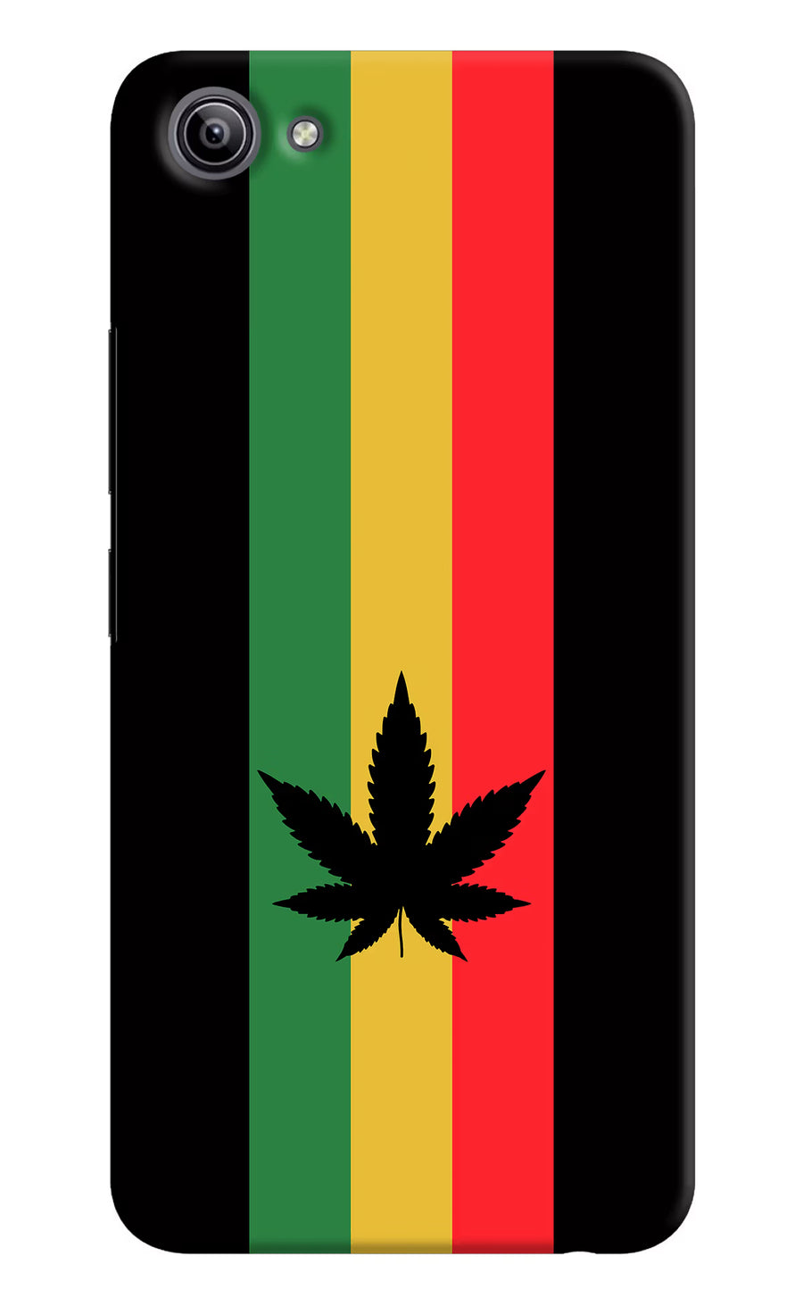 Weed Flag Vivo Y81i Back Cover, Hard case