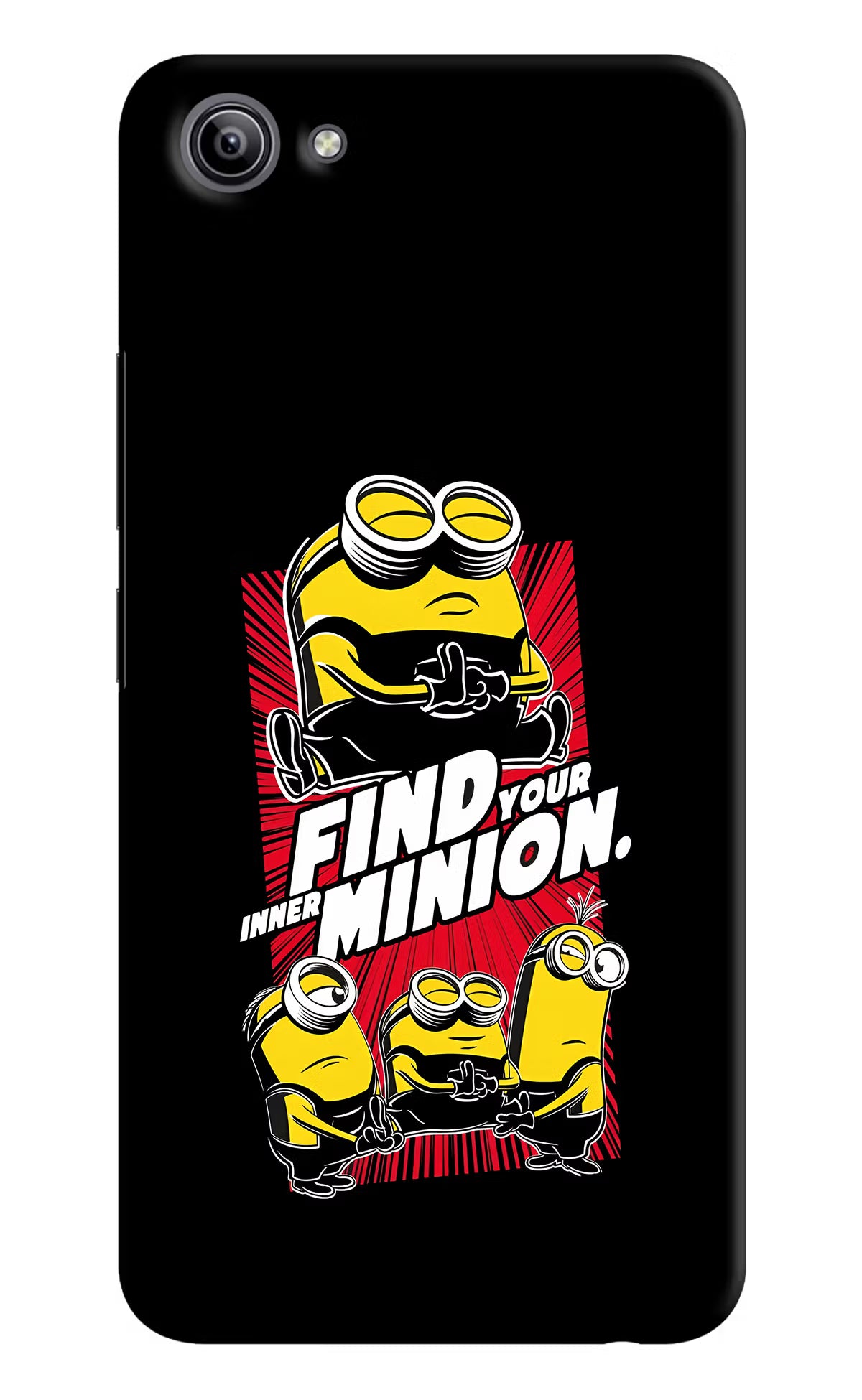 Find your inner Minion Vivo Y81i Hard Case Back Cover by Casekaro