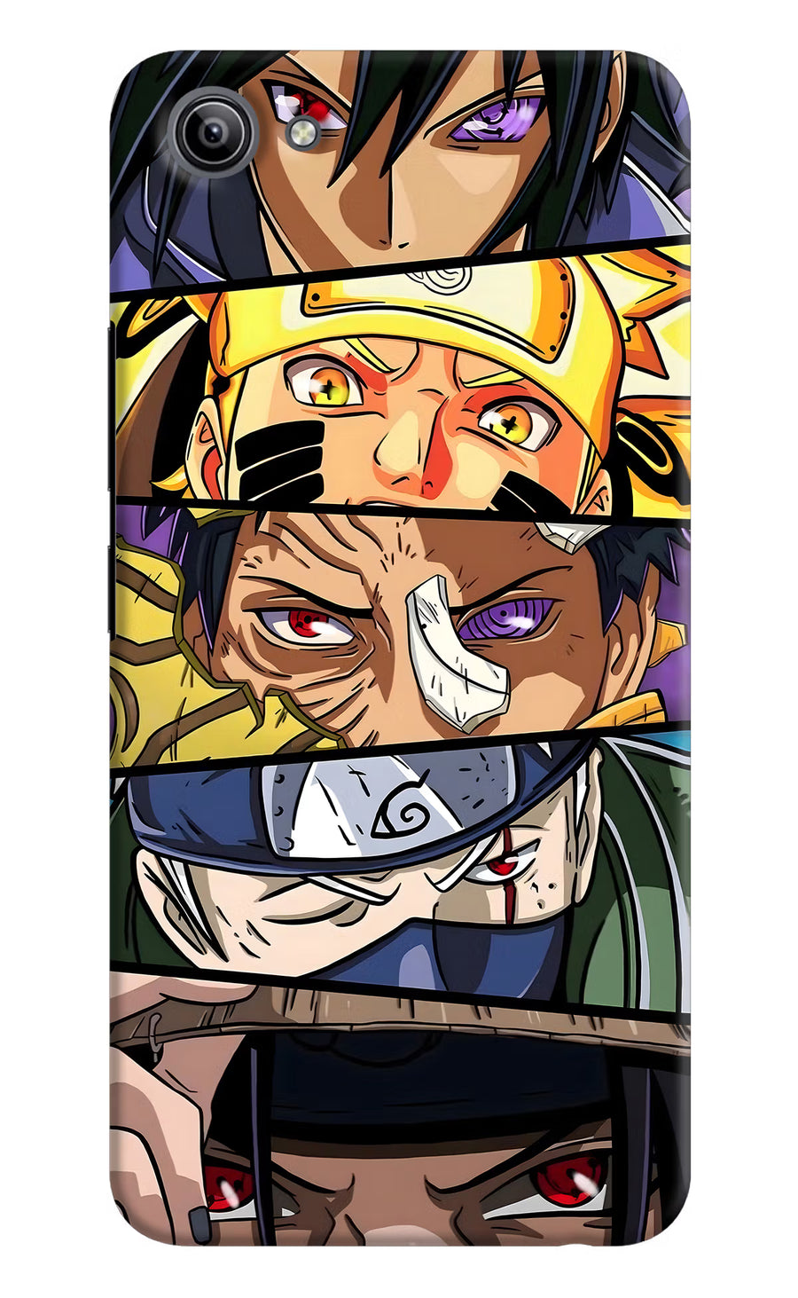 Naruto Character Vivo Y81i Back Cover, Hard case