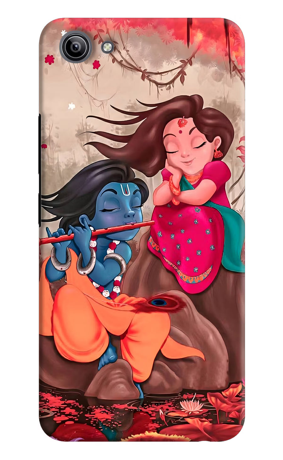 Radhe Krishna Vivo Y81i Back Cover, Hard case