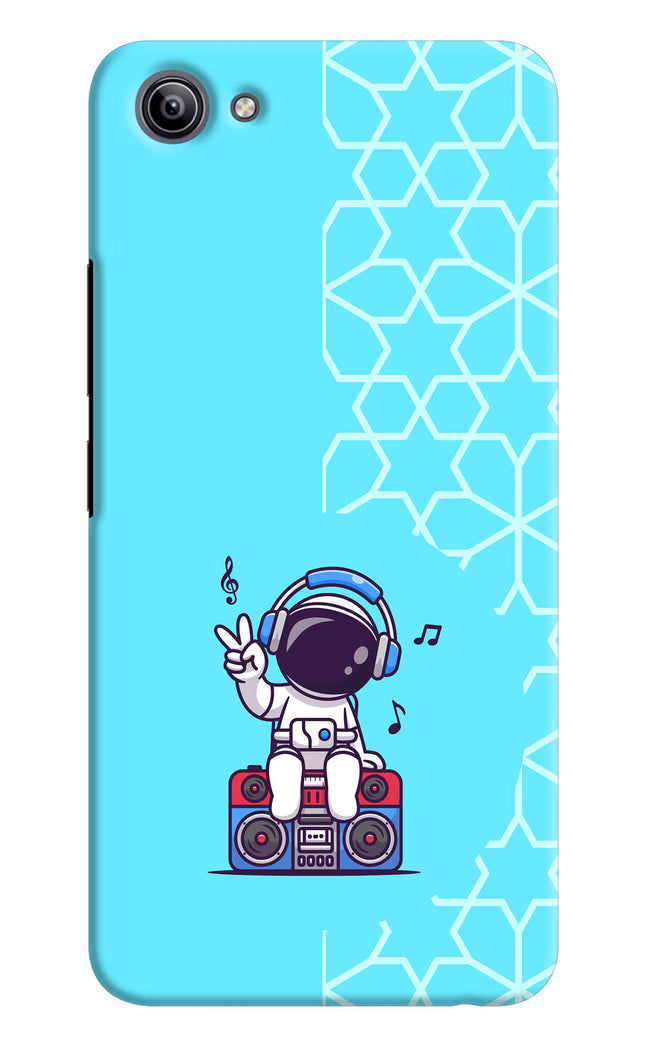 Cute Astronaut Chilling Vivo Y81i Hard Case Back Cover by Casekaro