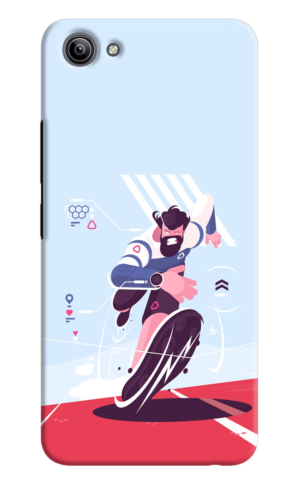 Run Pro Vivo Y81i Hard Case Back Cover by Casekaro