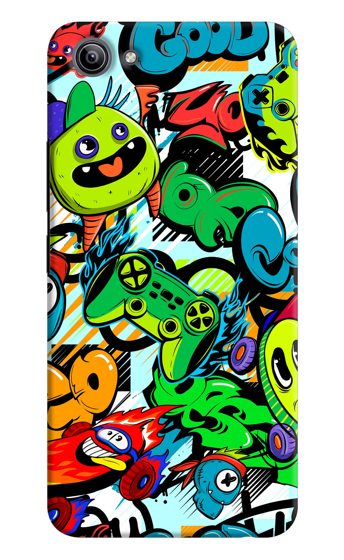 Game Doodle Vivo Y81i Hard Case Back Cover by Casekaro