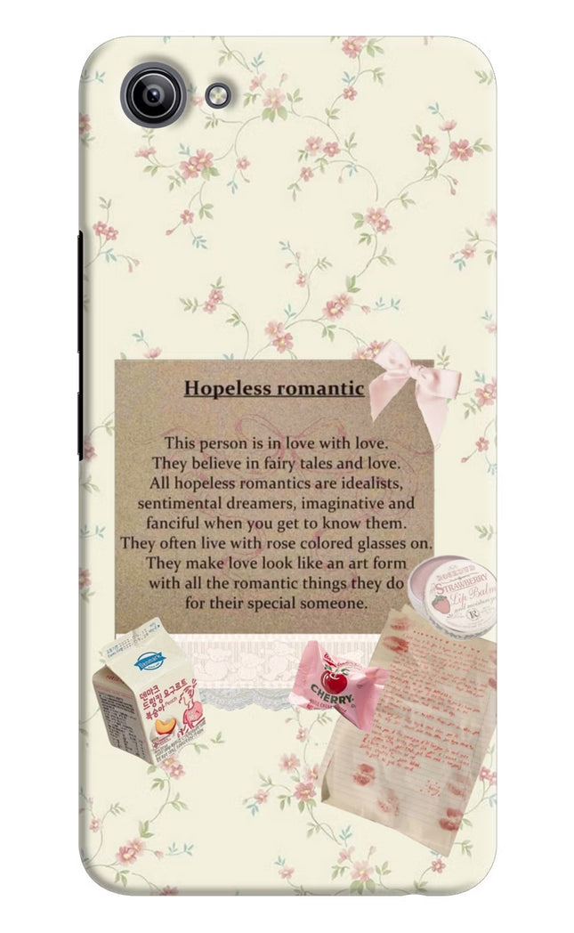 Hopeless Romantic Vivo Y81i Hard Case Back Cover by Casekaro
