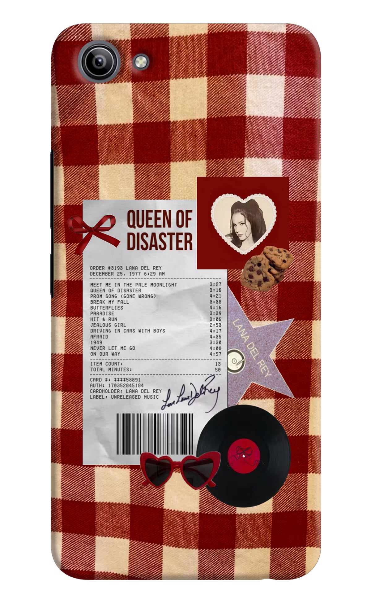 Queen of Disaster Vivo Y81i Hard Case Back Cover by Casekaro