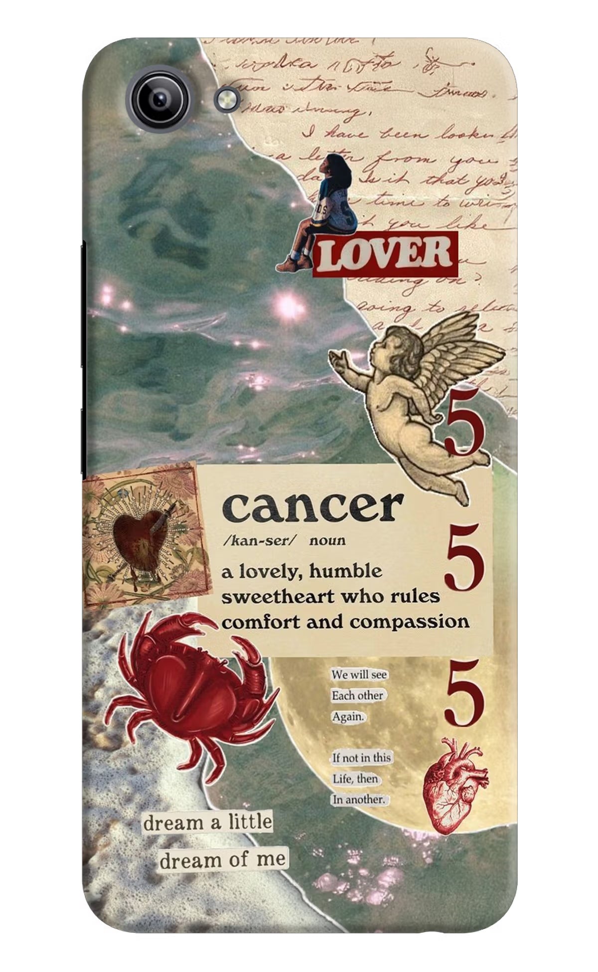 Cancer Zodiac Vivo Y81i Hard Case Back Cover by Casekaro