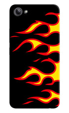 Side Sweep Flames Vivo Y81i Hard Case Back Cover by Casekaro