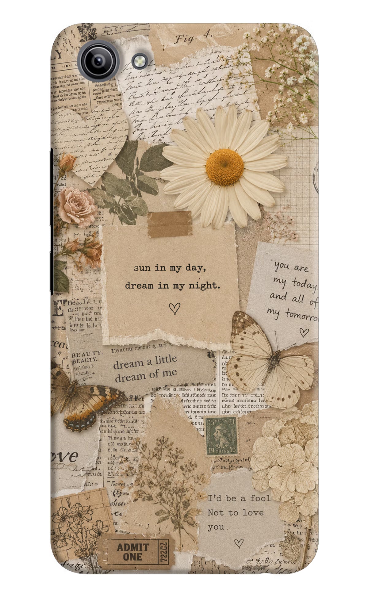 Vintage case Vivo Y81i Back Cover