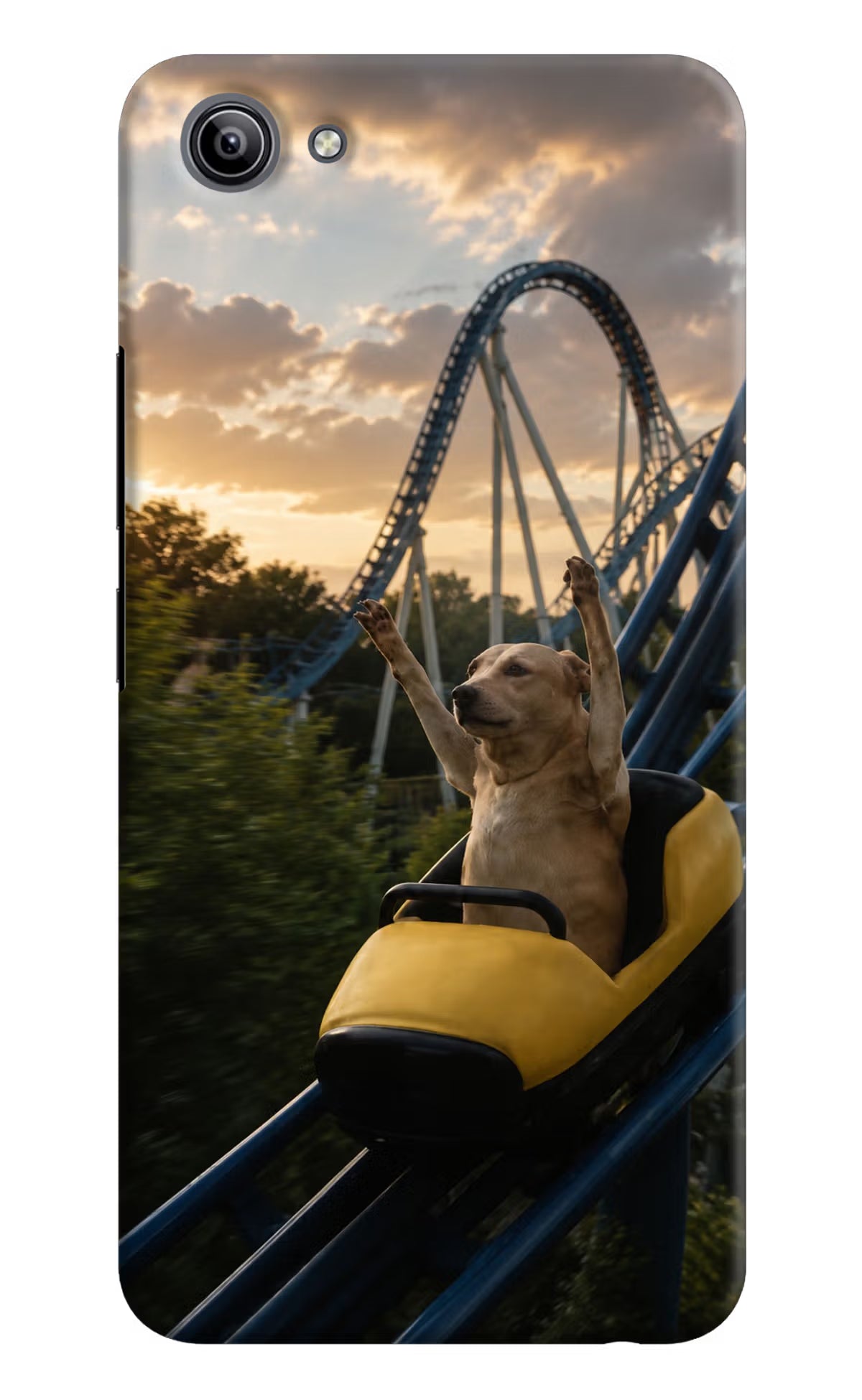 Rollercoaster Dog Vivo Y81i Back Cover