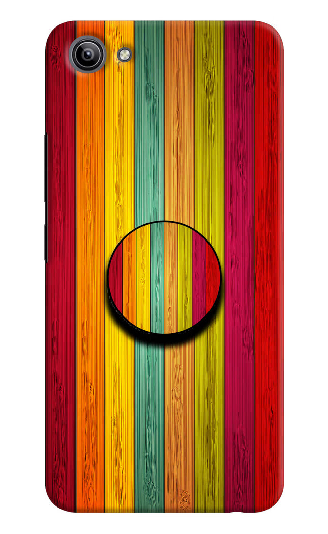 Multicolor Wooden Vivo Y81i Pop Case by Casekaro