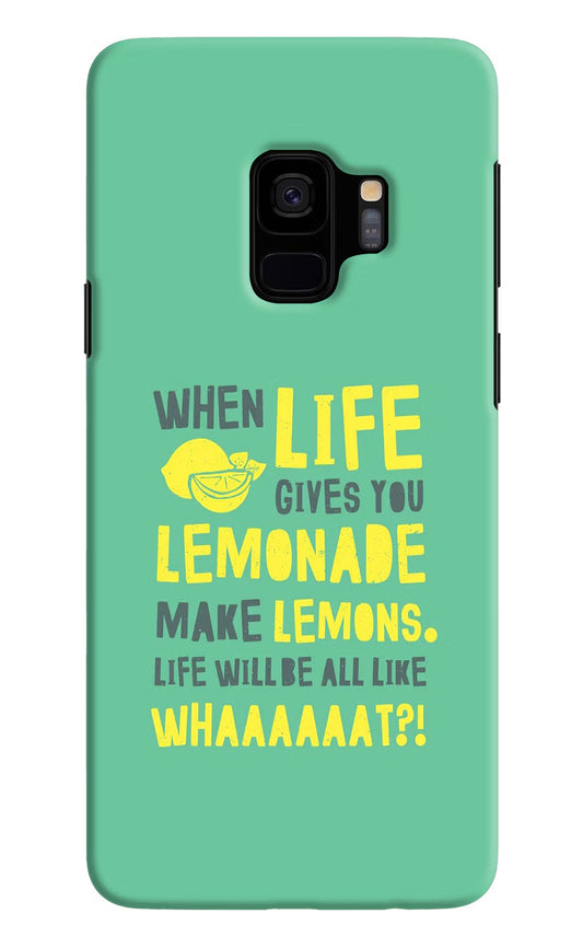 Quote Samsung S9 Hard Case Back Cover by Casekaro