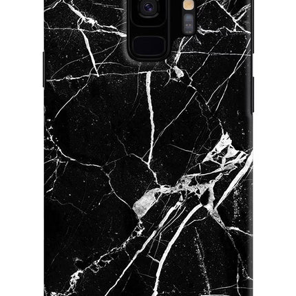 Black Marble Pattern Samsung S9 Hard Case Back Cover by Casekaro