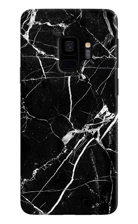 Black Marble Pattern Samsung S9 Hard Case Back Cover by Casekaro