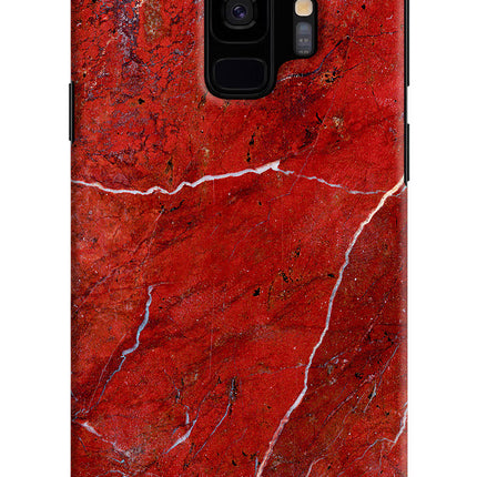 Red Marble Design Samsung S9 Hard Case Back Cover by Casekaro