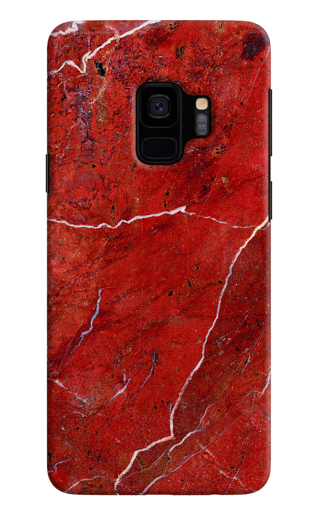 Red Marble Design Samsung S9 Hard Case Back Cover by Casekaro