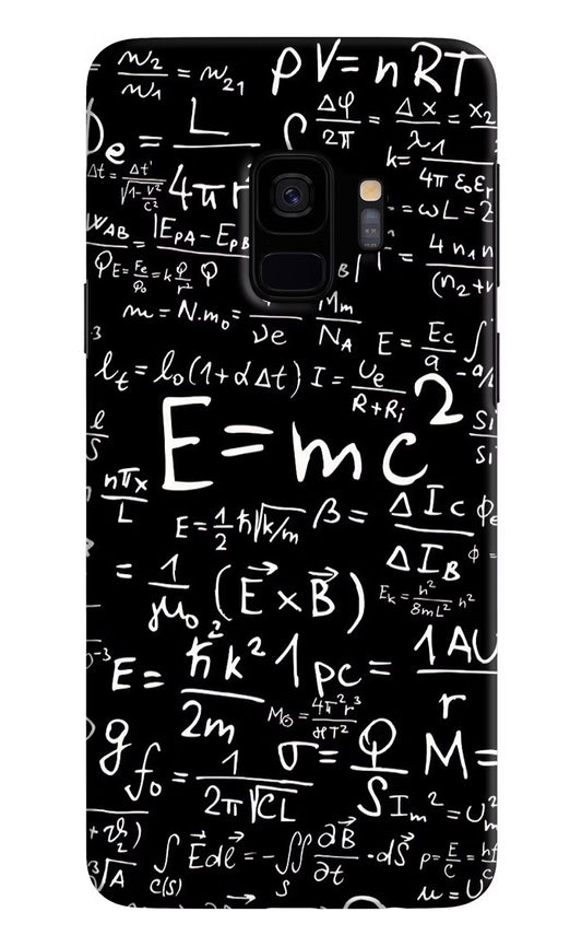 Physics Formula Samsung S9 Hard Case Back Cover by Casekaro