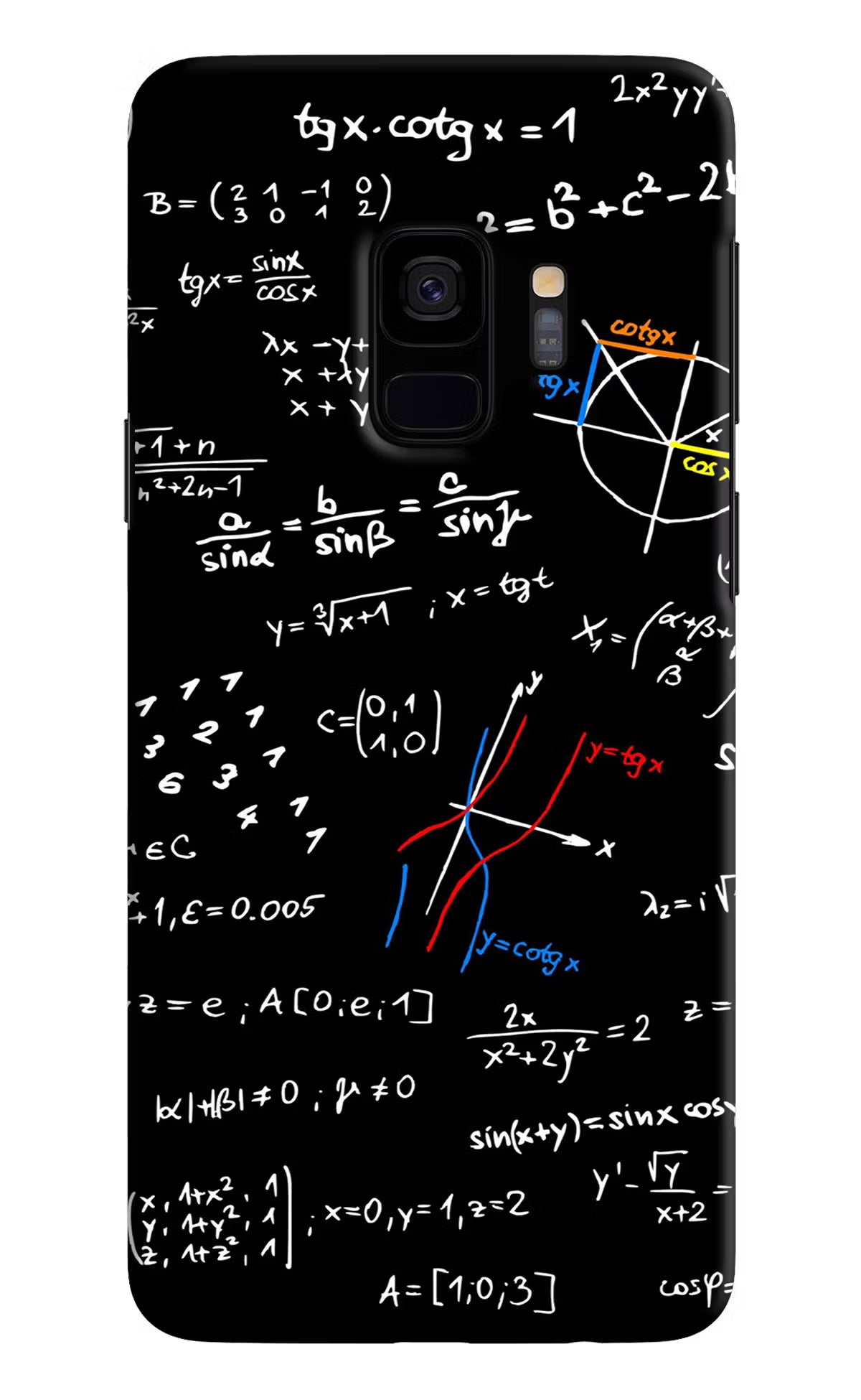 Mathematics Formula Samsung S9 Hard Case Back Cover by Casekaro