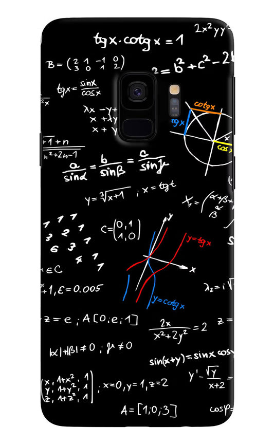 Mathematics Formula Samsung S9 Hard Case Back Cover by Casekaro