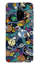Space Abstract Samsung S9 Hard Case Back Cover by Casekaro