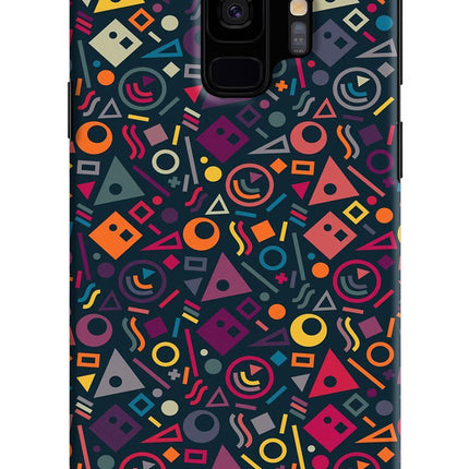 Geometric Abstract Samsung S9 Hard Case Back Cover by Casekaro