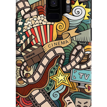Cinema Abstract Samsung S9 Hard Case Back Cover by Casekaro