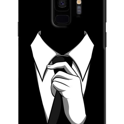 Black Tie Samsung S9 Hard Case Back Cover by Casekaro