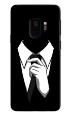 Black Tie Samsung S9 Hard Case Back Cover by Casekaro