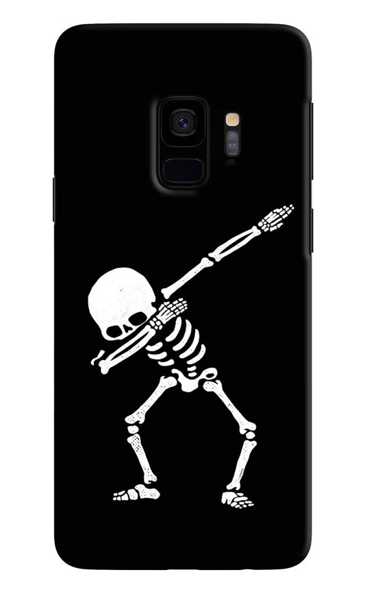 Dabbing Skeleton Art Samsung S9 Hard Case Back Cover by Casekaro