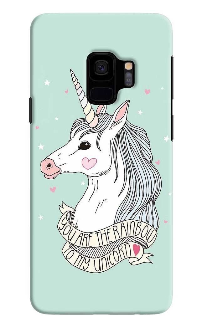 Unicorn Wallpaper Samsung S9 Hard Case Back Cover by Casekaro