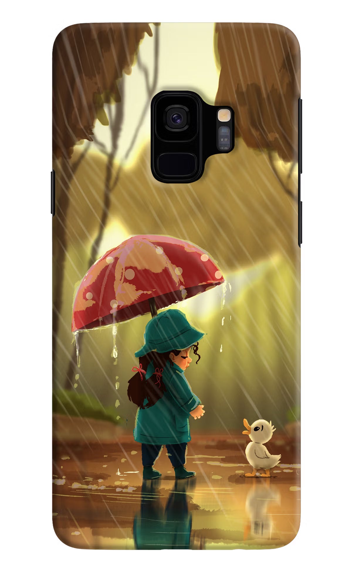 Rainy Day Samsung S9 Hard Case Back Cover by Casekaro