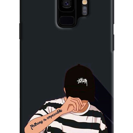 Aesthetic Boy Samsung S9 Hard Case Back Cover by Casekaro