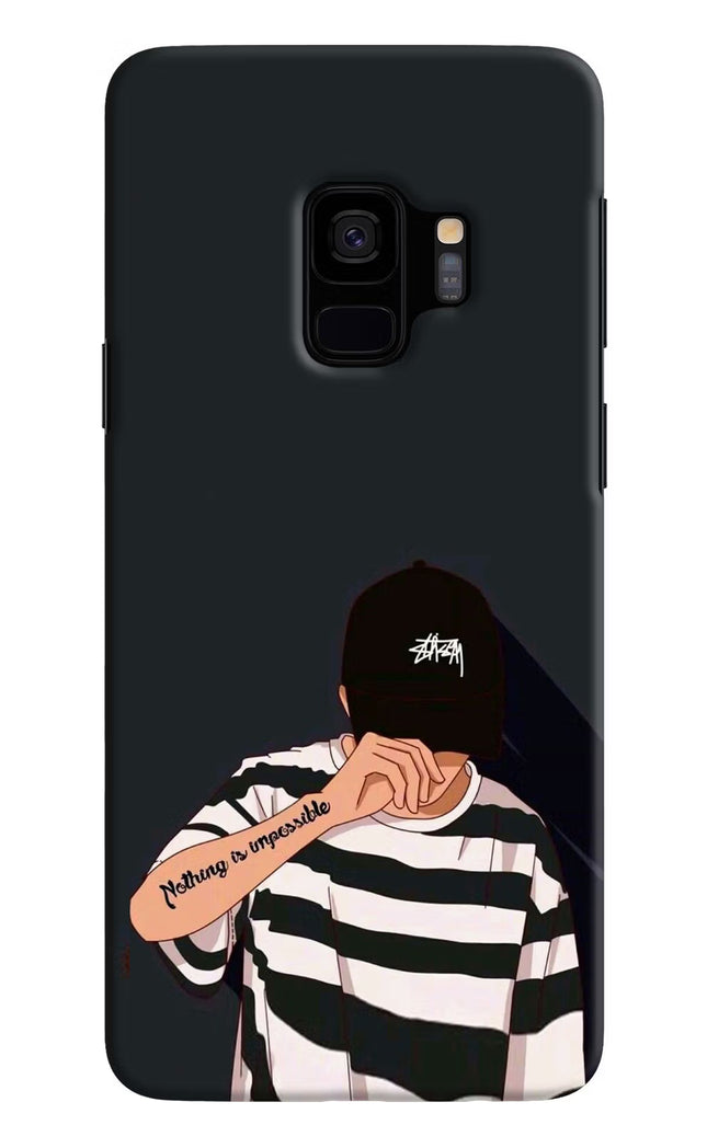 Aesthetic Boy Samsung S9 Hard Case Back Cover by Casekaro