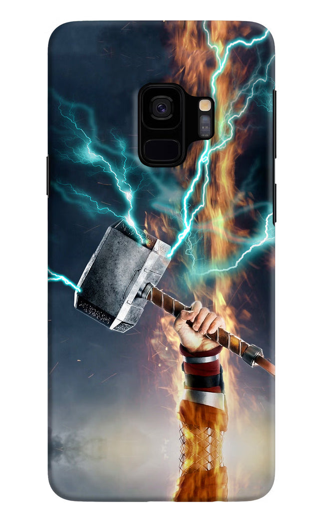 Thor Hammer Mjolnir Samsung S9 Hard Case Back Cover by Casekaro