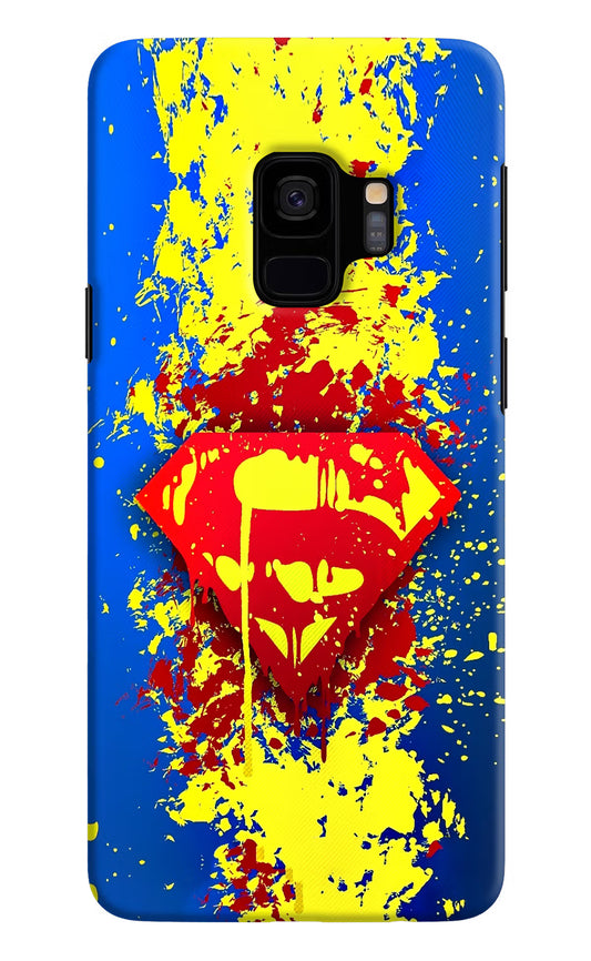 Superman logo Samsung S9 Hard Case Back Cover by Casekaro