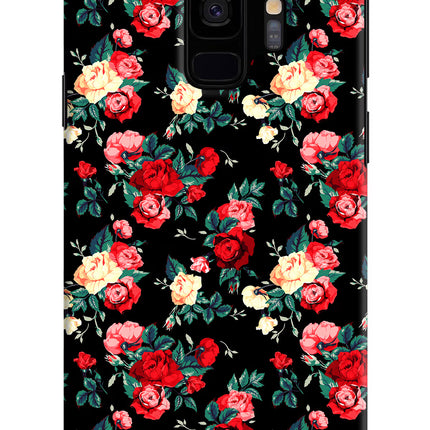 Rose Pattern Samsung S9 Hard Case Back Cover by Casekaro