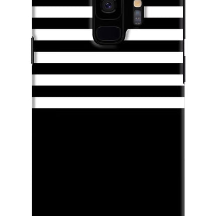 Black and White Print Samsung S9 Hard Case Back Cover by Casekaro