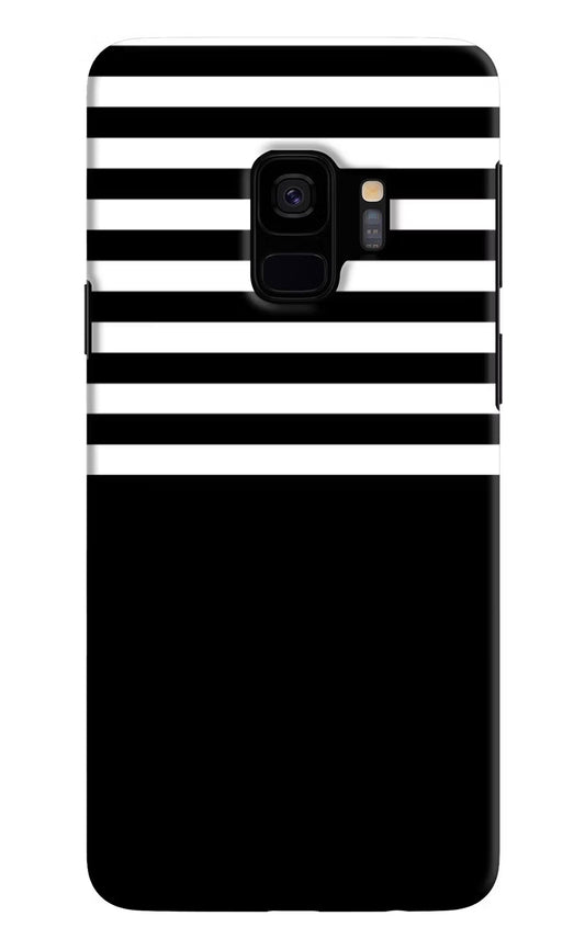 Black and White Print Samsung S9 Hard Case Back Cover by Casekaro