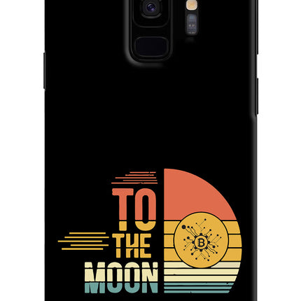 To the Moon Samsung S9 Hard Case Back Cover by Casekaro