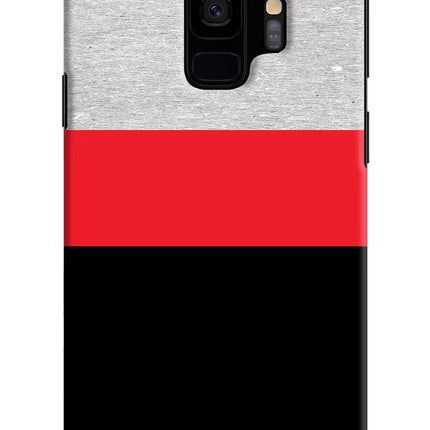 Tri Color Pattern Samsung S9 Hard Case Back Cover by Casekaro