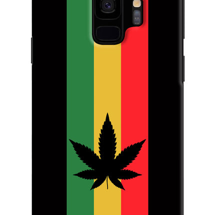 Weed Flag Samsung S9 Hard Case Back Cover by Casekaro