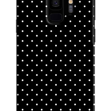 White Dots Samsung S9 Hard Case Back Cover by Casekaro