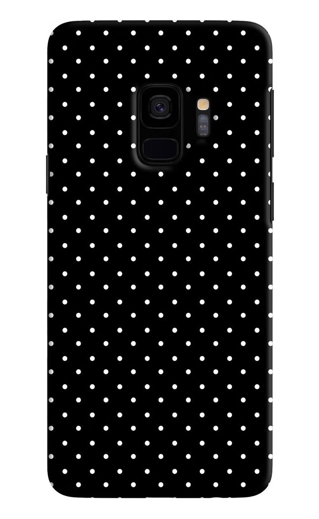 White Dots Samsung S9 Hard Case Back Cover by Casekaro