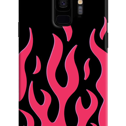 Fire Flames Samsung S9 Hard Case Back Cover by Casekaro