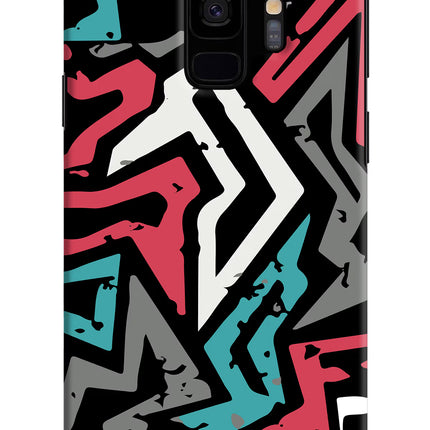 Geometric Graffiti Samsung S9 Hard Case Back Cover by Casekaro