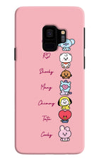 BTS names Samsung S9 Hard Case Back Cover by Casekaro