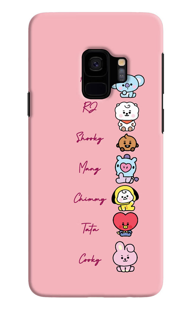 BTS names Samsung S9 Hard Case Back Cover by Casekaro