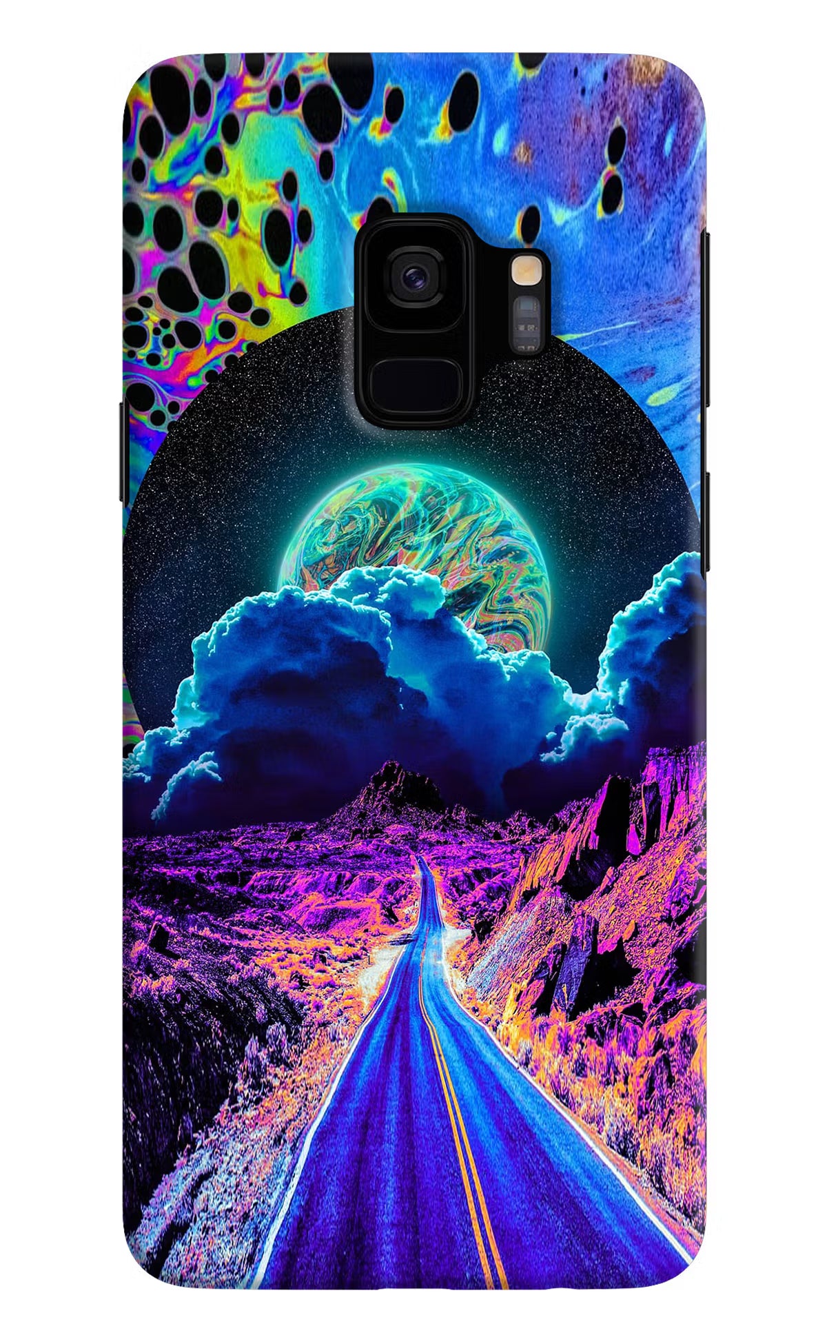 Psychedelic Painting Samsung S9 Hard Case Back Cover by Casekaro