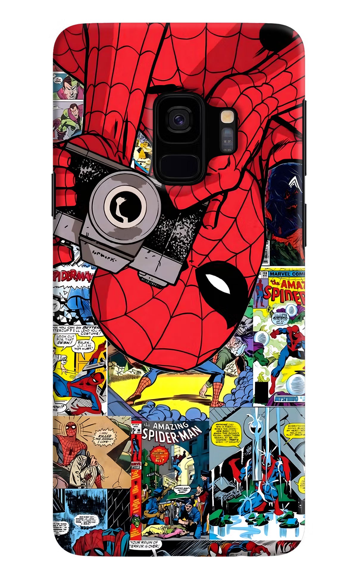 Spider Man Samsung S9 Hard Case Back Cover by Casekaro